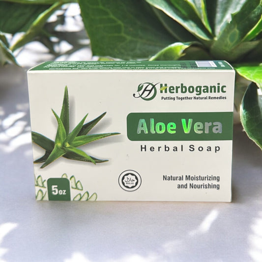 Herboganic Aloe Vera Herbal Soap - 5oz