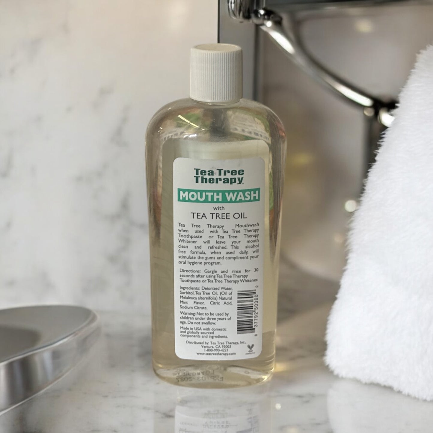 Natural Tea Tree Mouthwash - 12 oz.