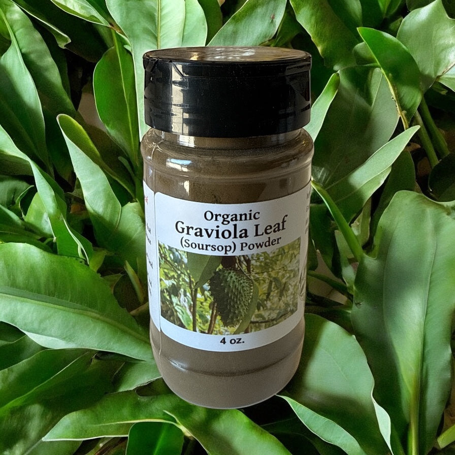 Organic Graviola Leaf (Soursop) Powder – 4 oz.