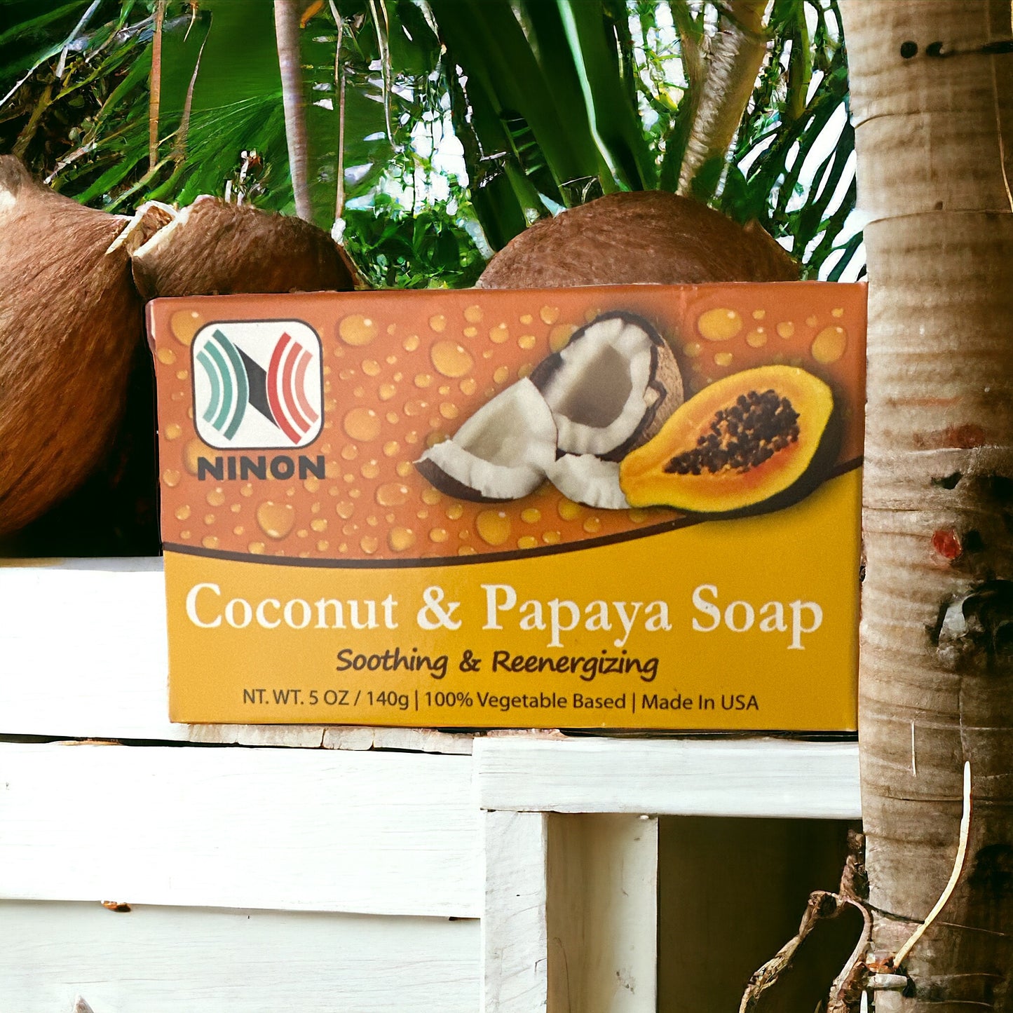 Ninon: Coconut & Papaya Soap - 5 oz