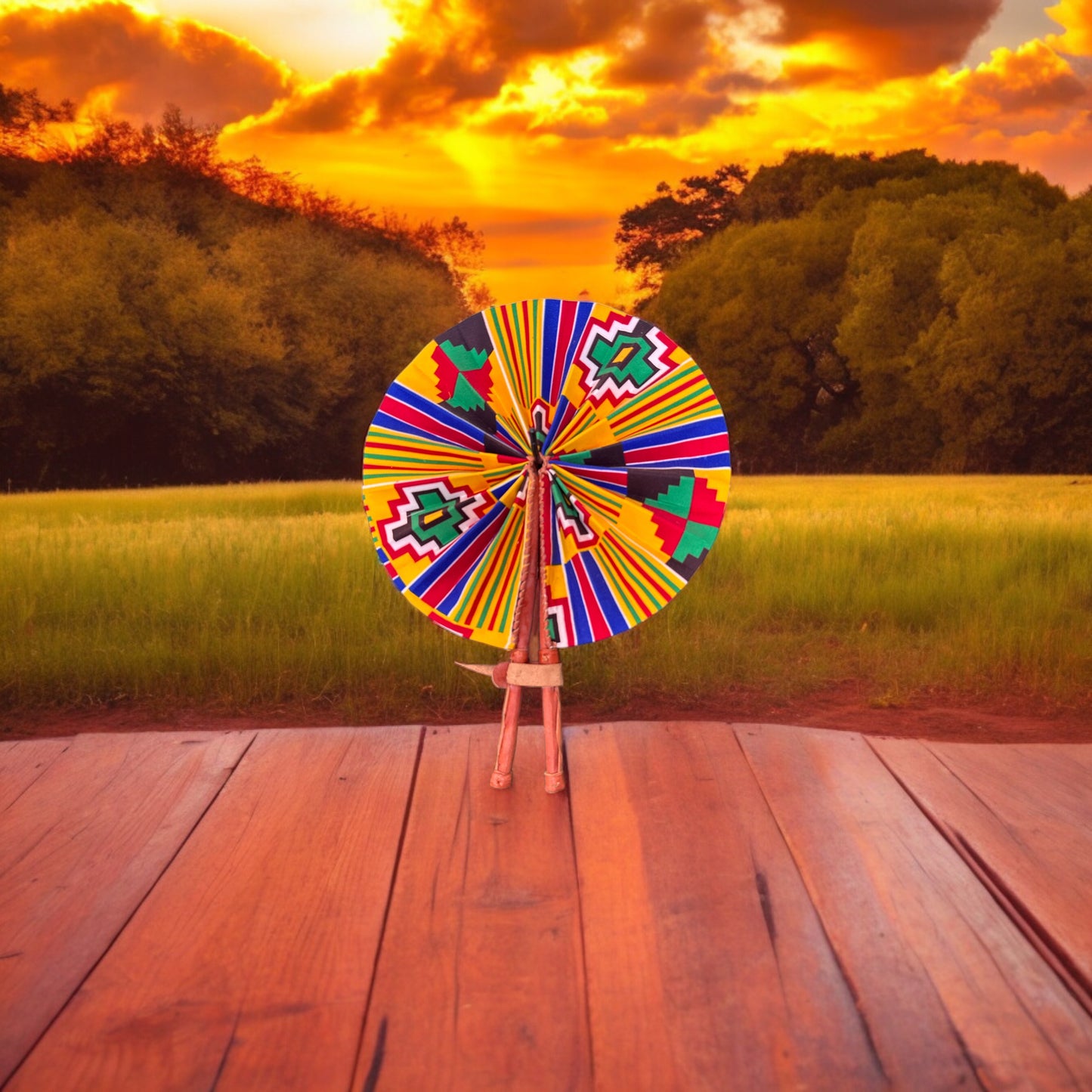 African Folding Fans