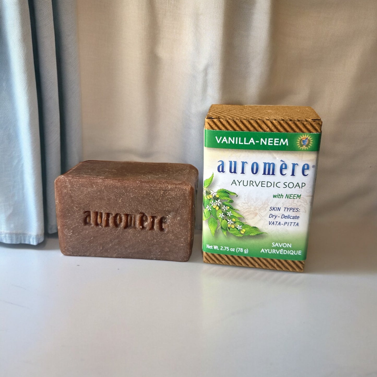 Auromere: Vanilla Neem Ayurvedic Soap - 2.75 oz.