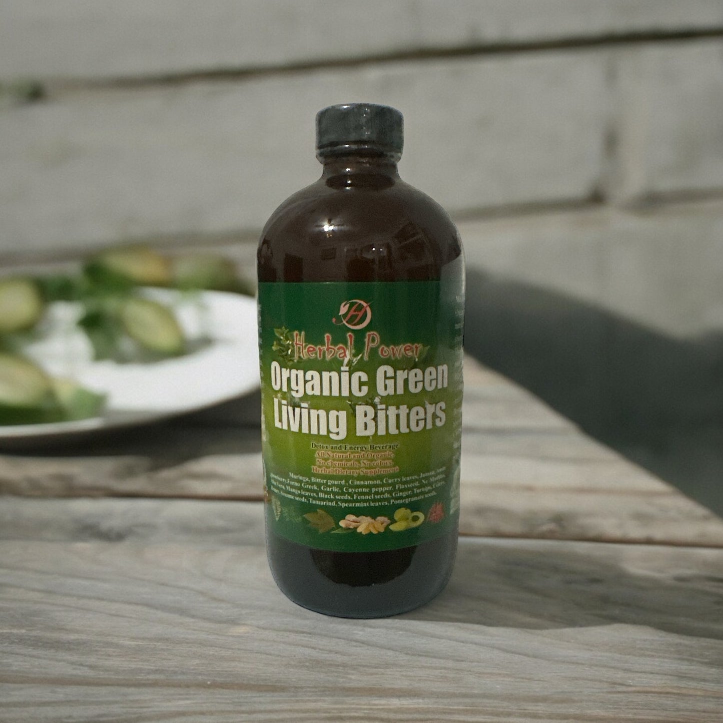 Organic Green Living Bitters - 16oz